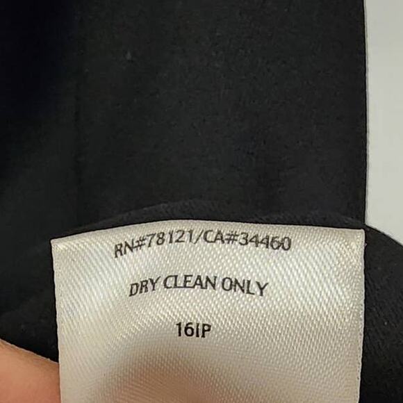 Eileen Fisher Petite Wool Blend Black Skirt Large PL - Picture 6 of 9